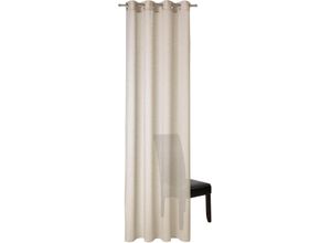 4006470512889 - Vorhang NEUTEX FOR YOU ALLURE-NXFR148 Gardinen Gr 295 cm Ösen 140 cm grau (taupe) Ösen halbtransparent Polyester unifarben Strukturmuster clean nach Maß