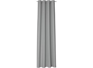 4006470514869 - Vorhang NEUTEX FOR YOU LINESSA-NXFR145 Gardinen Gr 285 cm Ösen 137 cm grau Ösen blickdicht Polyester unifarben Strukturmuster clean nach Maß