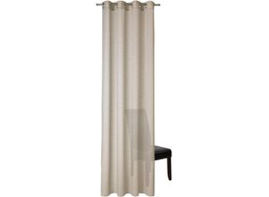 4006470514876 - Vorhang NEUTEX FOR YOU Allure braun (cappuccino) Gardinen 295cm Ösen 140cm Polyester Ösenschal mit Metallösen Breite 140 cm nach Maß B140cm H295cm