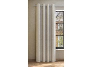 4006470517860 - Vorhang NEUTEX FOR YOU ALASKA Nach Maß Gardinen Gr 295 cm Ösen 144 cm grau (taupe) Ösen Vintageoptik