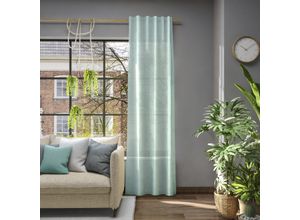 4006470527999 - Vorhang NEUTEX FOR YOU Libre-ECO grün (salbei) Gardinen 185cm Multifunktionsband 142cm Polyester Nachhaltig nach Maß B142cm H185cm