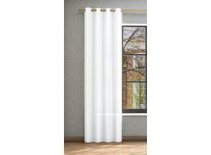 4006470529900 - Vorhang NEUTEX FOR YOU Libre-ECO weiß (wollweiß) B142cm H260cm Jacquard Polyester Gardinen Nachhaltig Breite 142 cm nach Maß