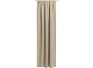 4006470548918 - Vorhang nach Maß NEUTEX FOR YOU SOLERO Gardinen Gr 120 cm Stangendurchzug 152 cm beige Uni Outdoorvorhang mit leichter Struktur