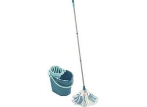 4006501521101 - - Set Power Mop 3-in-1 mit saugstarken Fasern komplettes Wischset mit Wischmopp und Eimer Wischer mit flexiblen Viskose-Mopkopf-Streifen