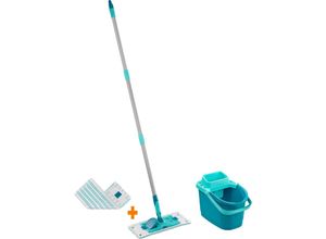 4006501555151 - Bodenwischer-Komplettset PowerClean m + gratis MicroDuo 33 cm Wischbreite - Leifheit