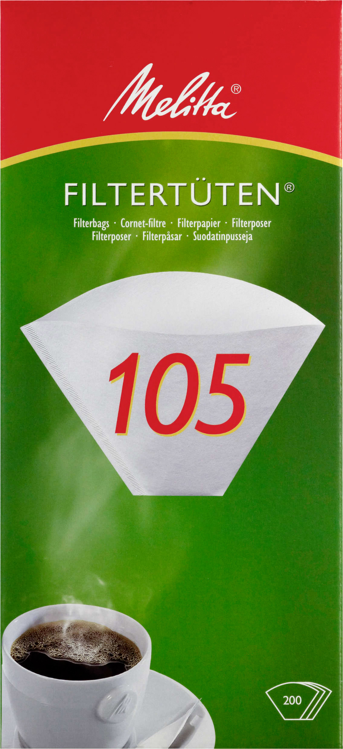 4006508200214 - Melitta® Filtertüten 105 weiß 1 Packung = 200 Stück 4006508200214 - Melitta® Filtertüten 105 weiß 1 Packung = 200 Stück