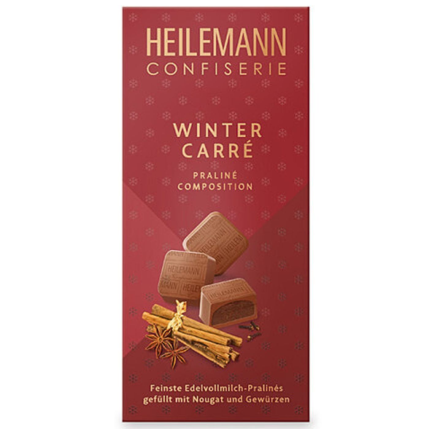 4006574074405 - Heilemann Confiserie Winter Carré Nougat Pralinen 80g