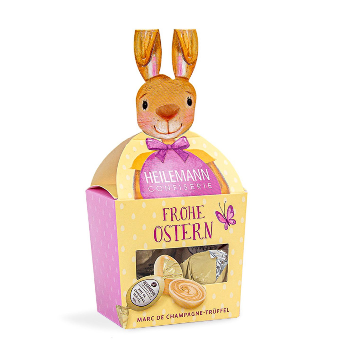 4006574083605 - Heilemann Hase mit Marc de Champagne Ostereiern 90g