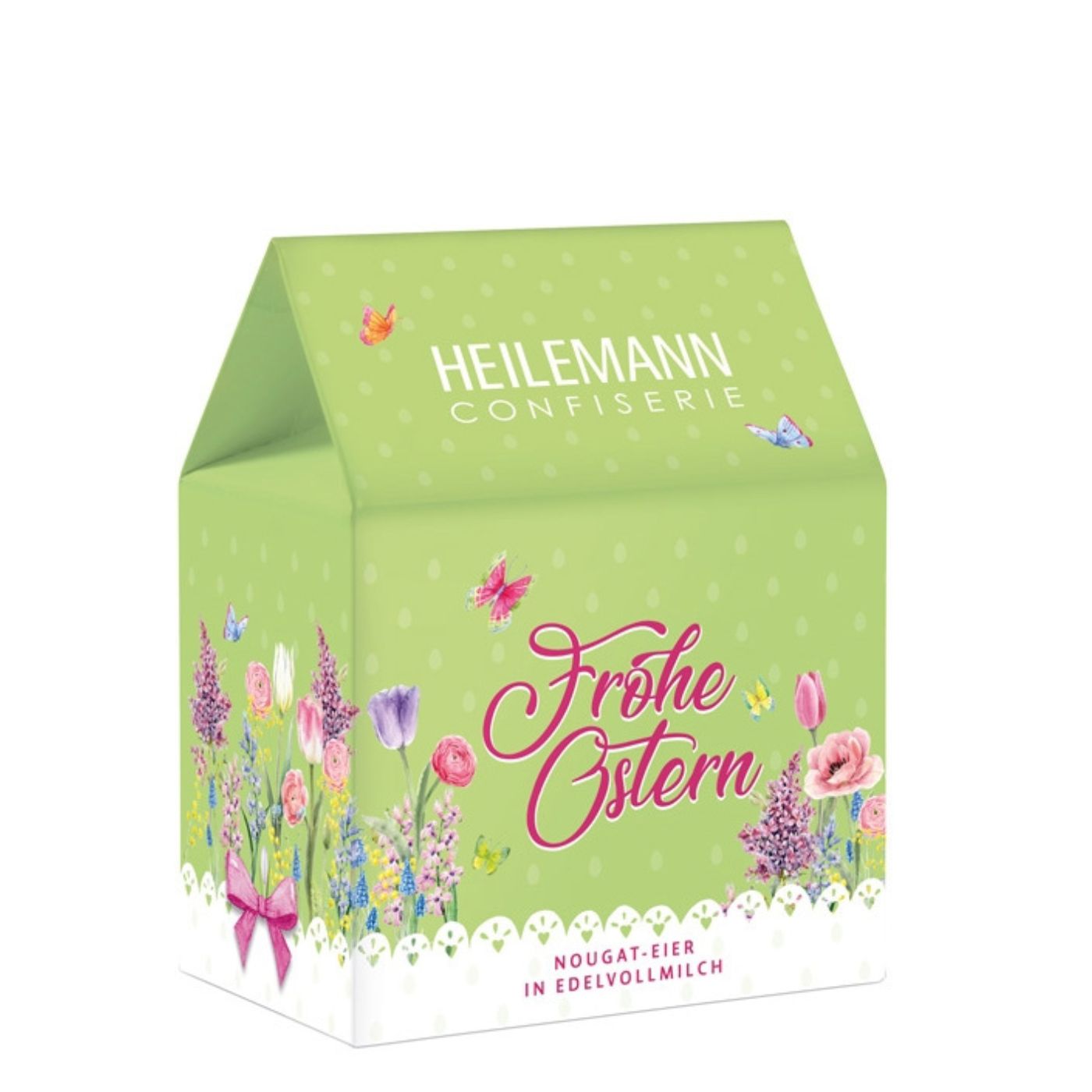 4006574083964 - Heilemann Frühlingshaus mit Nougat-Eiern 144g