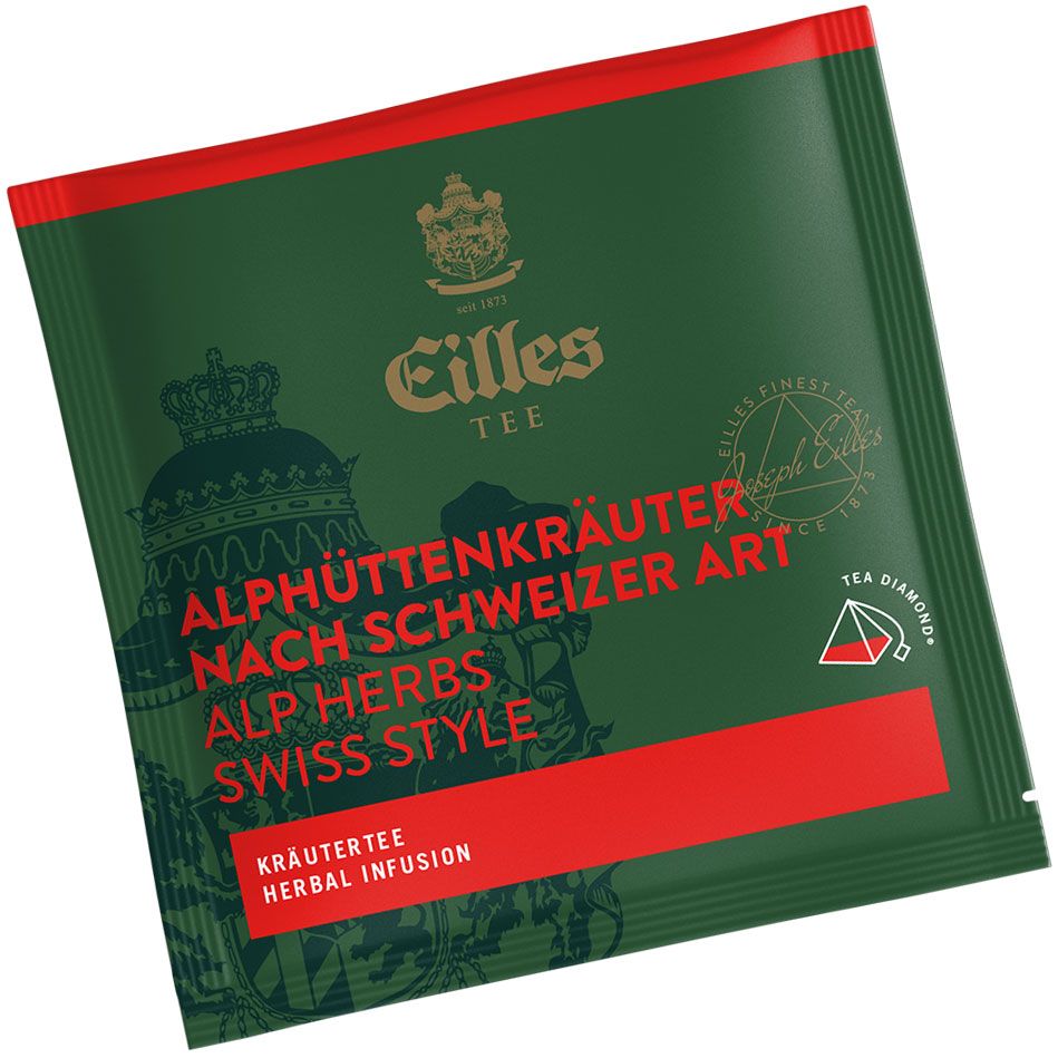 4006581022468 - Pyramidenbeutel TEA DIAMONDS Alphüttenkräuter nach Schweizer Art von Eilles 50 Stück einzelverpackt