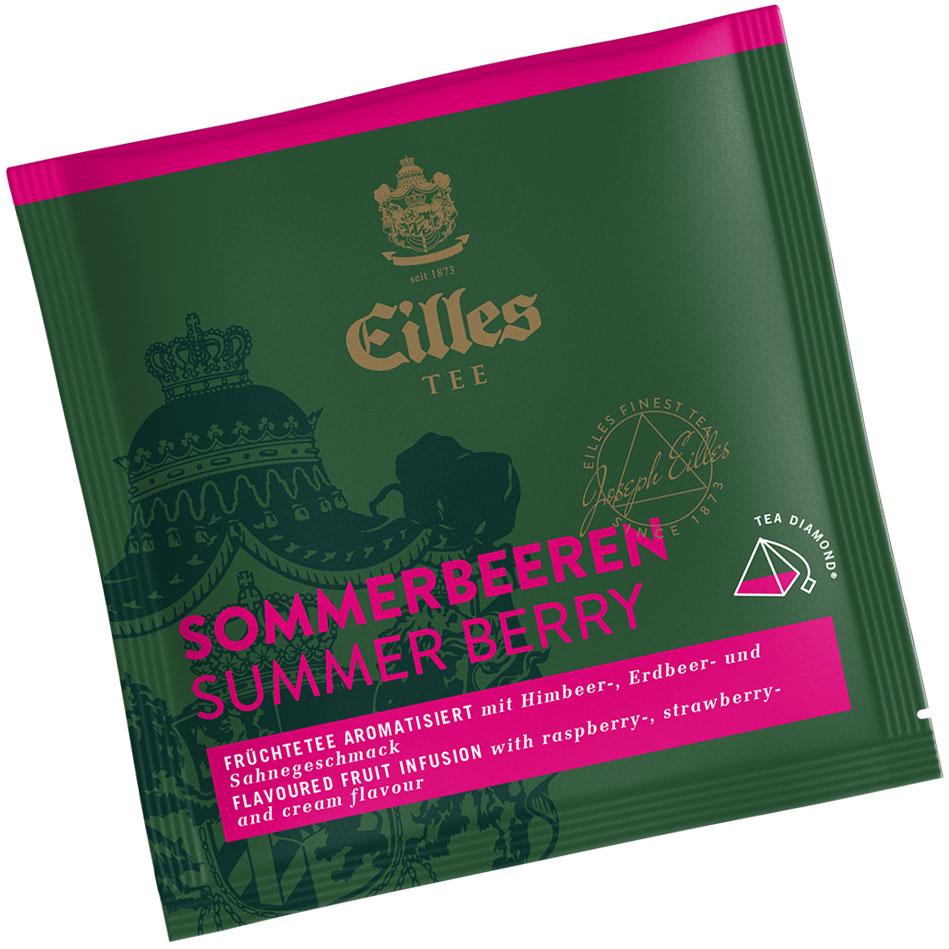 4006581022512 - Pyramidenbeutel TEA DIAMONDS Sommerbeeren von Eilles 50 Stück einzelverpackt