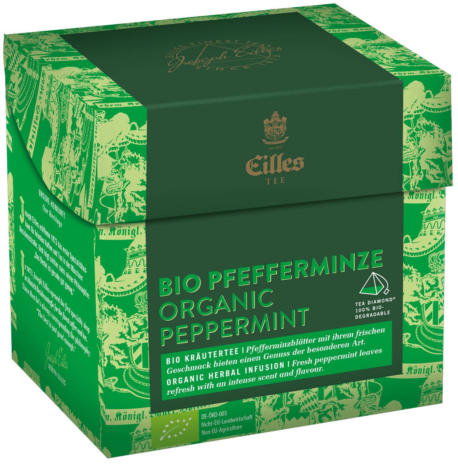 4006581042121 - EILLES TEE Tea Diamond BIO PFEFFERMINZE im Pyramidenbeutel 20er Box 4006581042121 - EILLES TEE Tea Diamond BIO PFEFFERMINZE im Pyramidenbeutel 20er Box