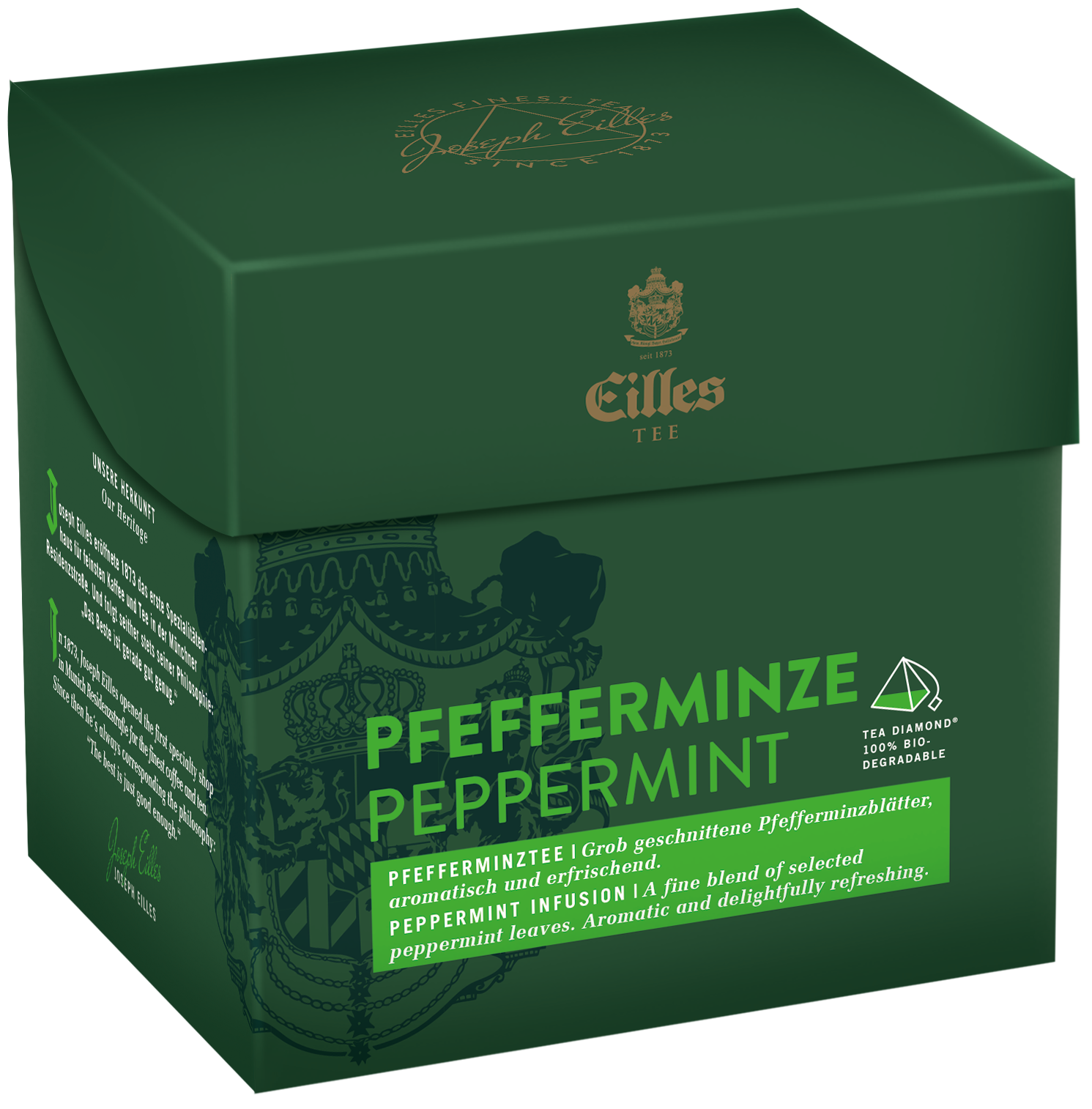 4006581141961 - EILLES TEE Tea Diamond PFEFFERMINZE im Pyramidenbeutel 20er Box 4006581141961 - EILLES TEE Tea Diamond PFEFFERMINZE im Pyramidenbeutel 20er Box