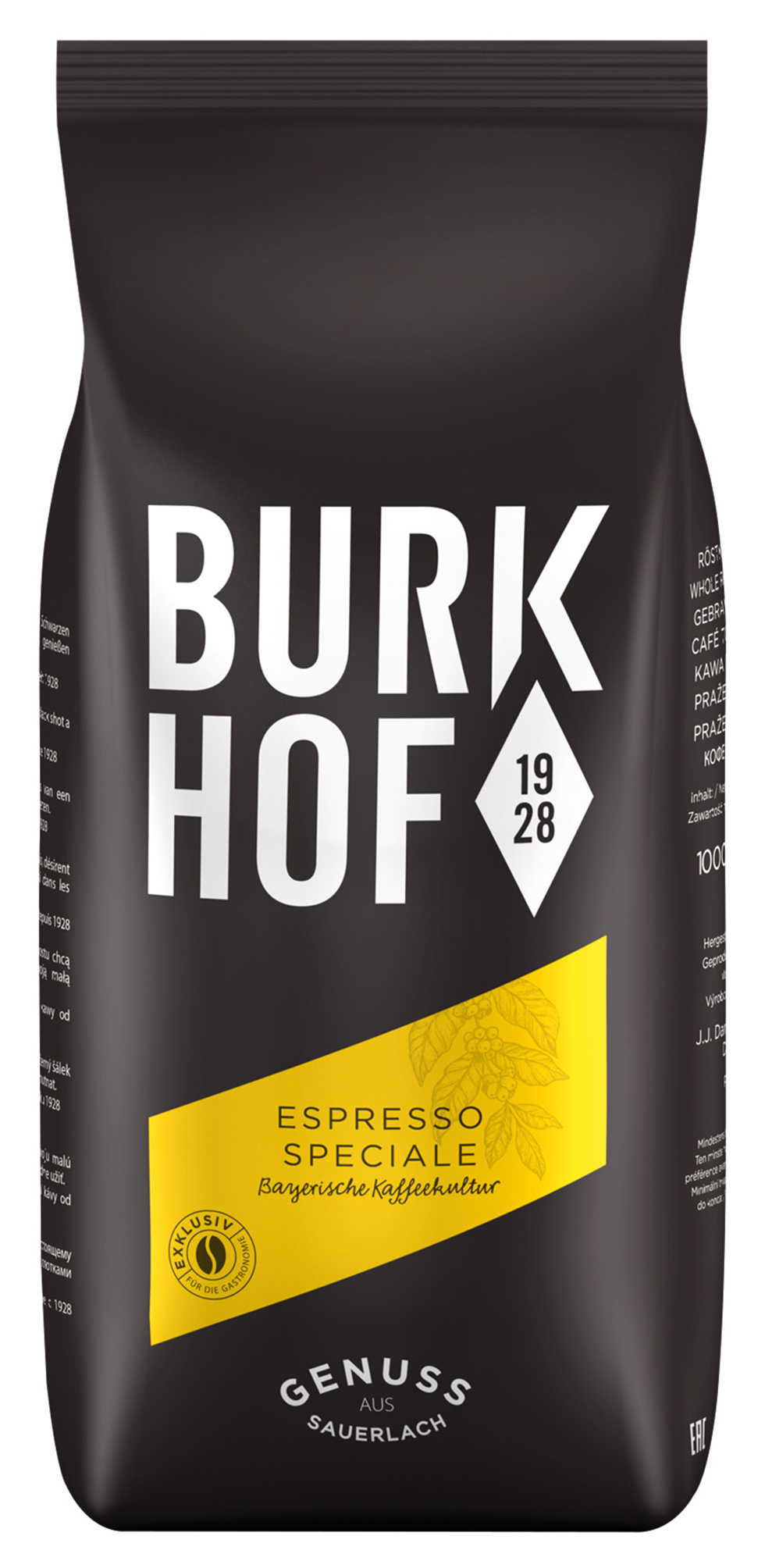 4006581315195 - Kaffee GENUSSRÖSTUNG Espresso Speciale von Burkhof 1000g Bohnen