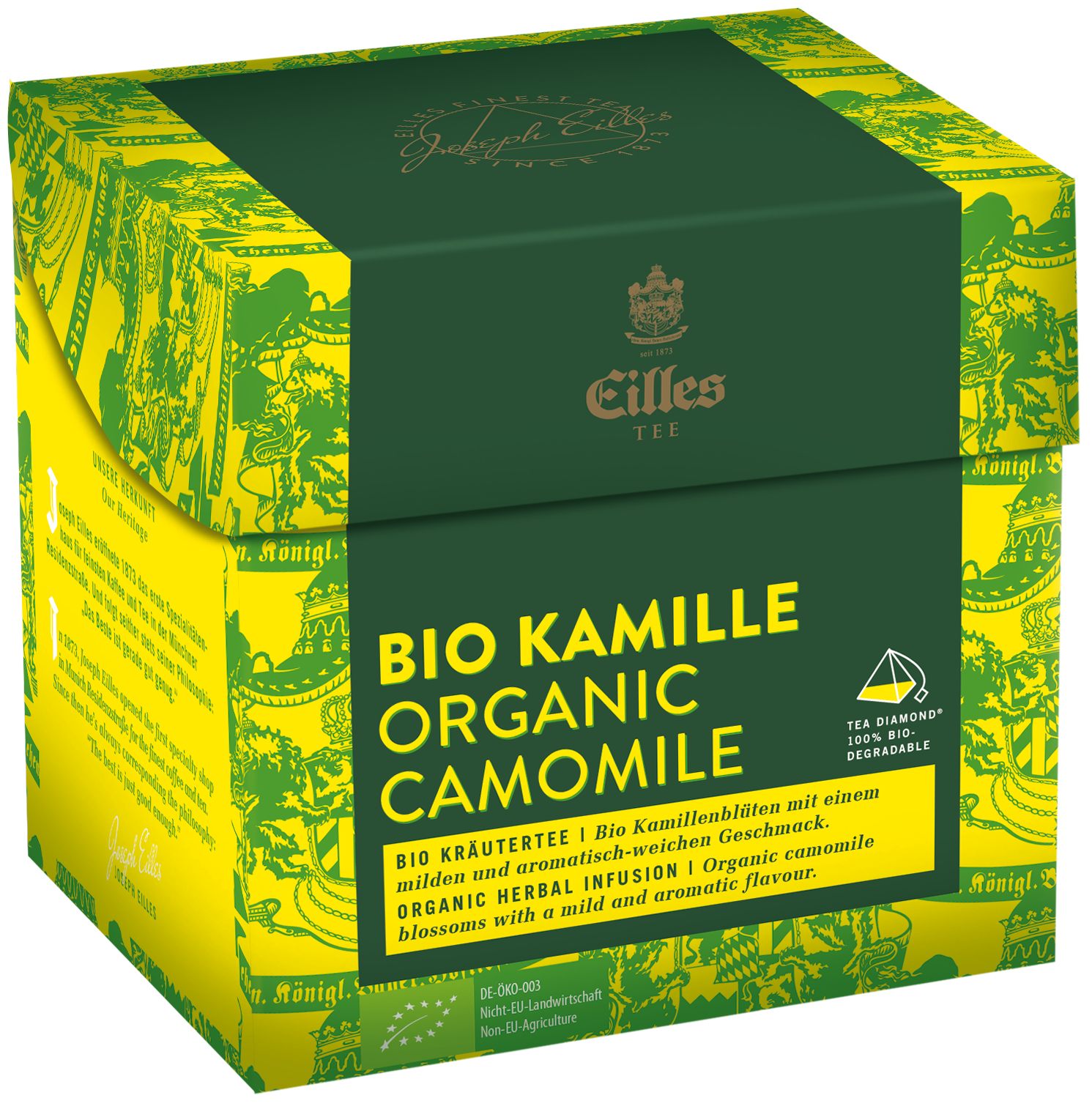 4006581334578 - EILLES TEE Tea Diamond BIO KAMILLE im Pyramidenbeutel 20er Box