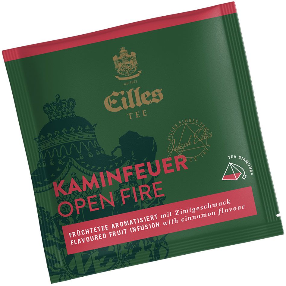 4006581344171 - Pyramidenbeutel TEA DIAMONDS Kaminfeuer von Eilles 50 Stück einzelverpackt