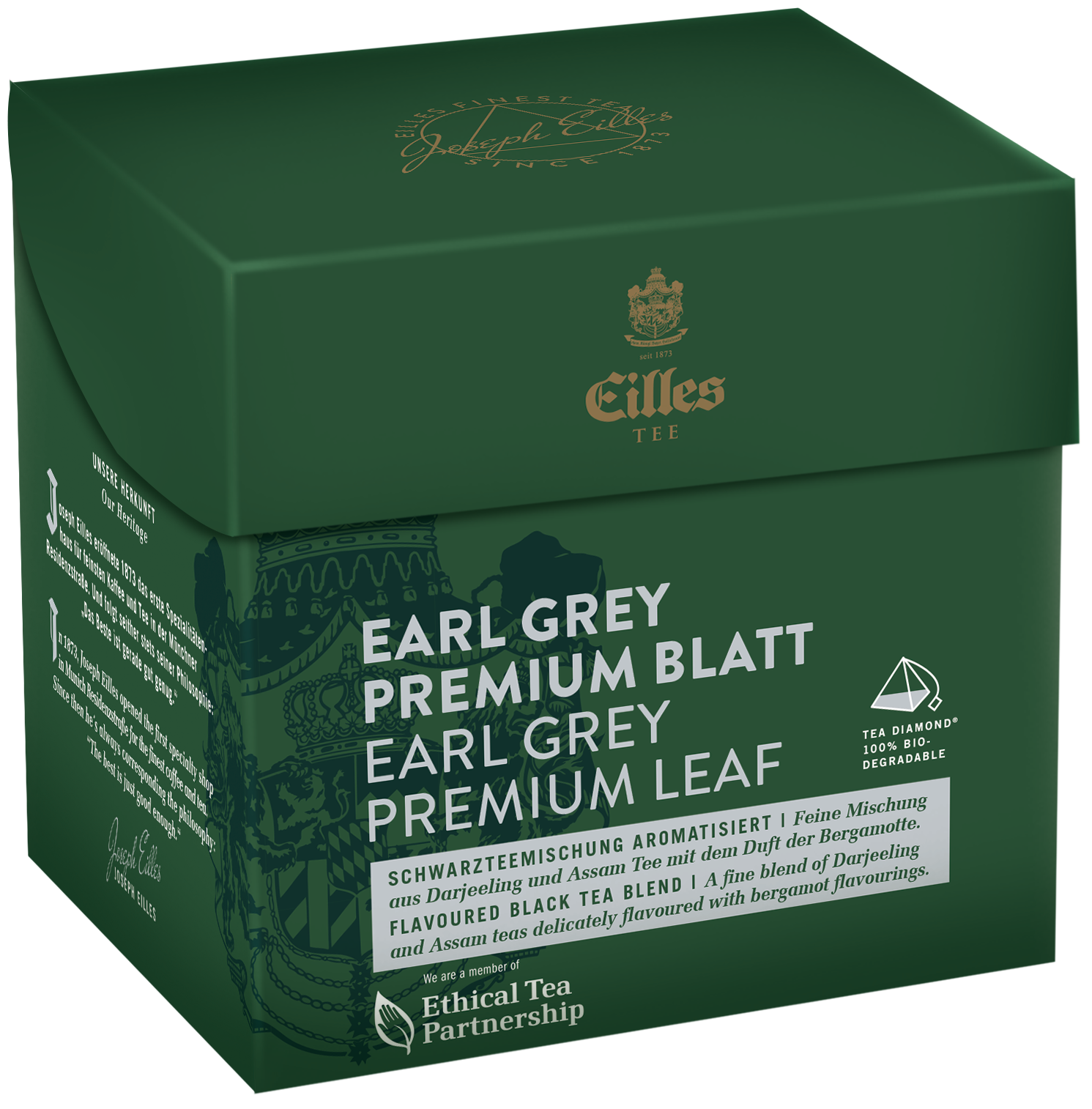 4006581455501 - EILLES TEE Tea Diamond EARL GREY Premium Blatt im Pyramidenbeutel 20er Box