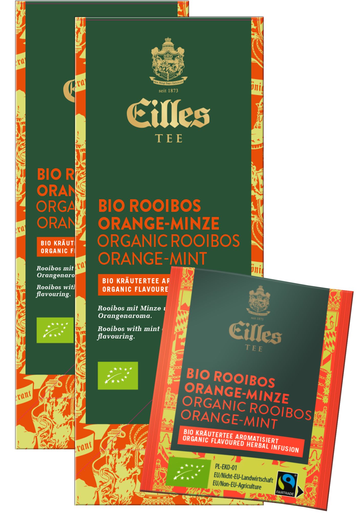 4006581462417 - EILLES TEE Teebeutel BIO & FAIRTRADE ORANGE-MINZE Sparpack mit 2x25er Box