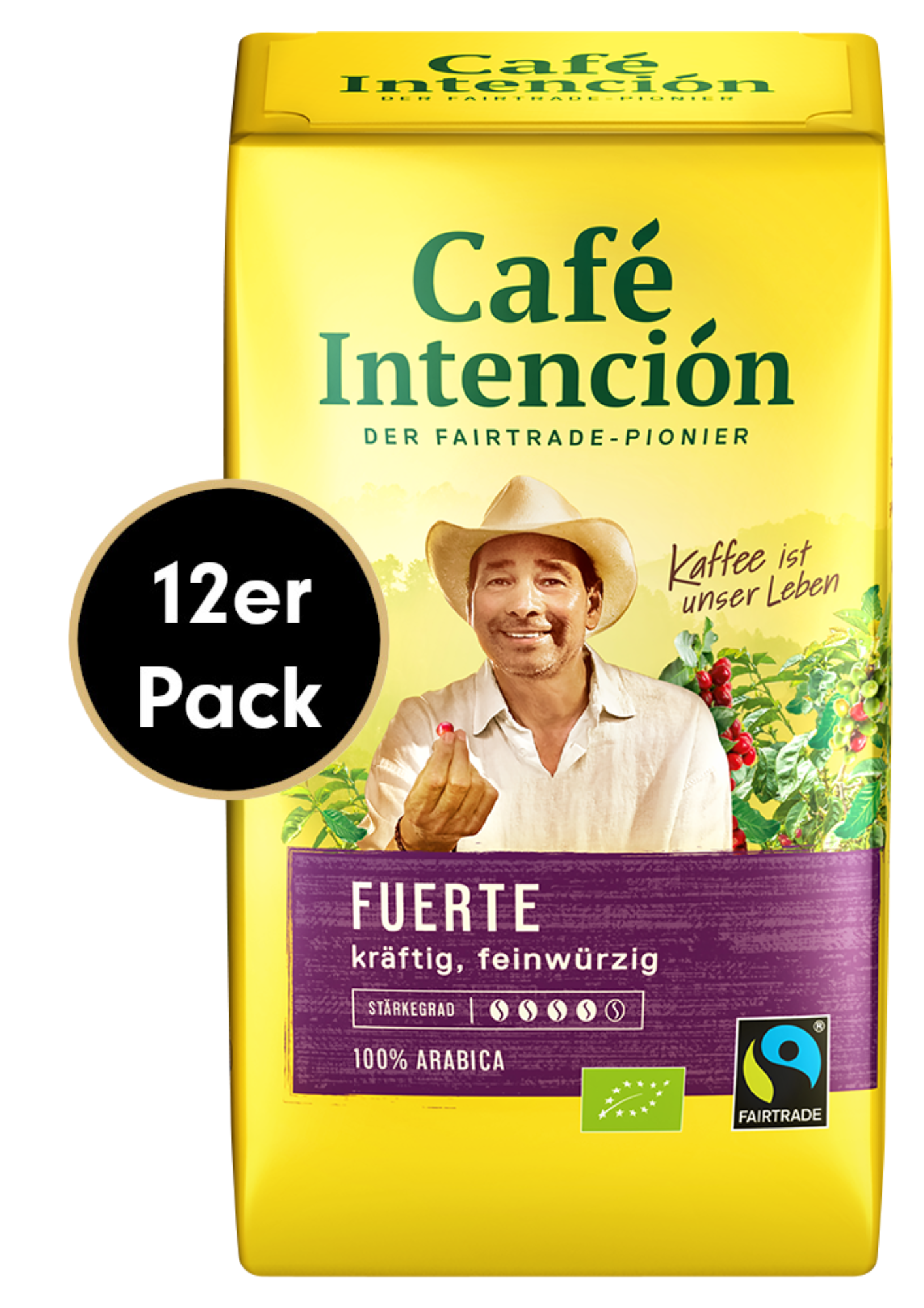 4006581803166 - Kaffee Spar-Packet FUERTE von Café Intención 12x500g gemahlen