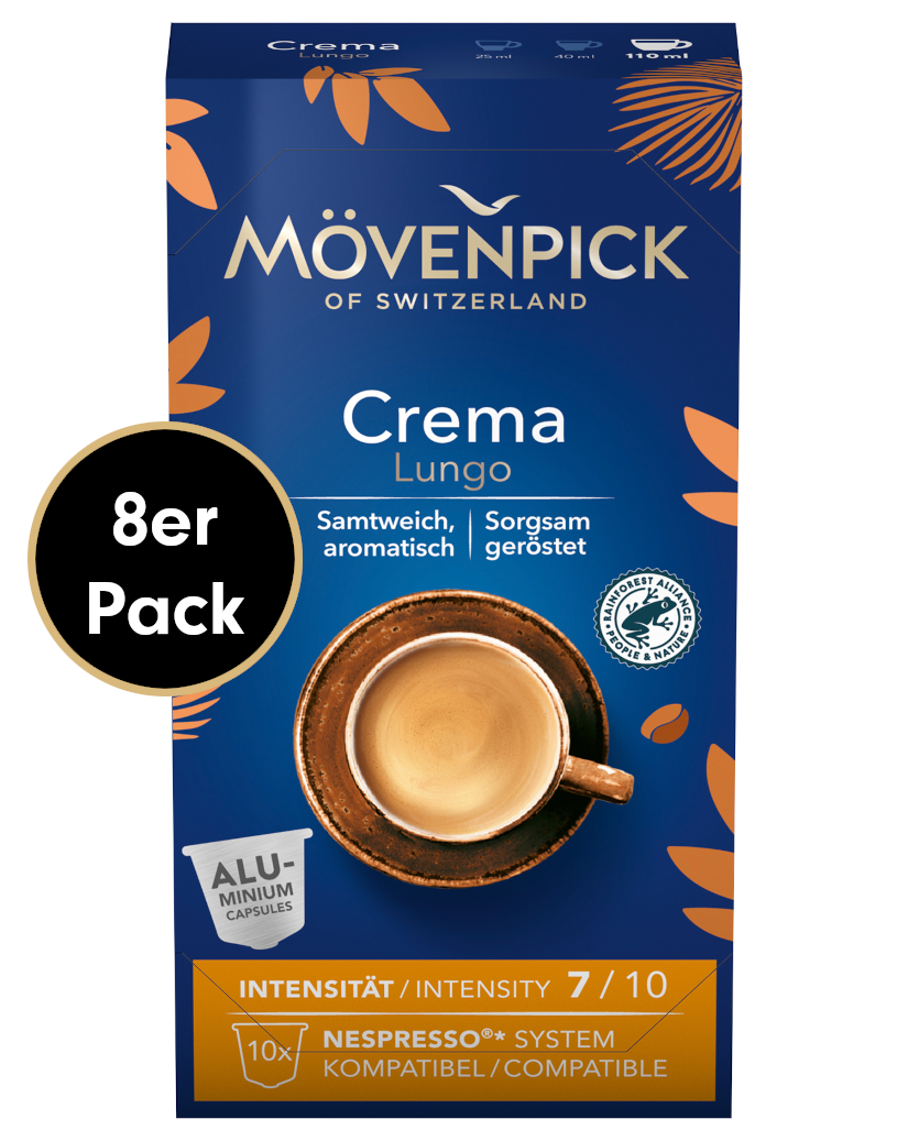 4006581804736 - Kaffeekapseln CREMA LUNGO in Alukapseln von Mövenpick 8x10 Stück