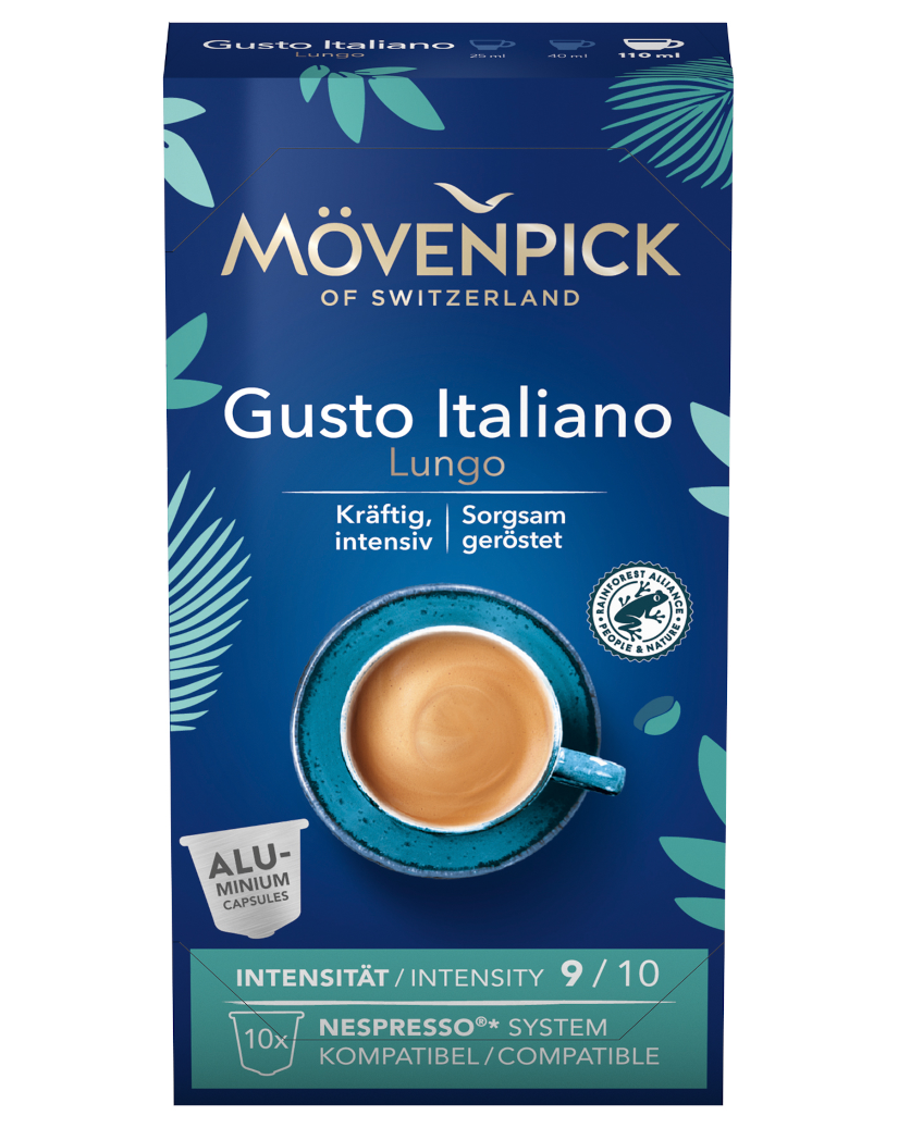 4006581804767 - Kaffeekapseln GUSTO ITALIANO LUNGO in Alukapseln von Mövenpick 8x10 Stück 4006581804767 - Kaffeekapseln GUSTO ITALIANO LUNGO in Alukapseln von Mövenpick 8x10 Stück