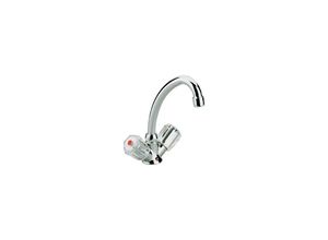 4006596062848 - aquaSu® Basic Zweigriffmischer Standard Plus für Waschtisch Chrom Wasserhahn