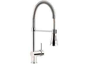 4006596781114 - Sanitop Wingenroth - aquaSu® Basic Einhandmischer Tiado für Küchenspüle mit Federbrause Chrom Wasserhahn Einhebelmischer Spüle