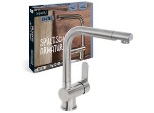 4006596870269 - Aquasu Limited Küchenarmatur für Spüle Spültischarmatur mit drehbarem Auslauf Wasserhahn für die Küche Keramikkartusche Hochdruck-Armatur Messing in