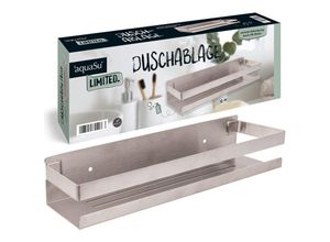 4006596870498 - Limited Duschablage in Chrom 300 x 100 mm mit 3M-Kleber Rückstandslos entfernen Schraubmontage möglich Tragkraft von bis zu 8 kg Edelstahl gebürstet