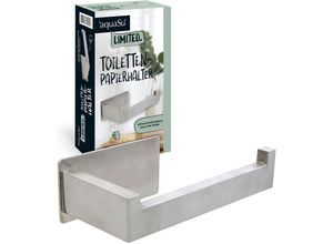 4006596870535 - Aquasu - Limited Toilettenpapierhalter in Chrom 140 mm mit 3M-Kleber Rückstandslos entfernen Edelstahl gebürstet 870535