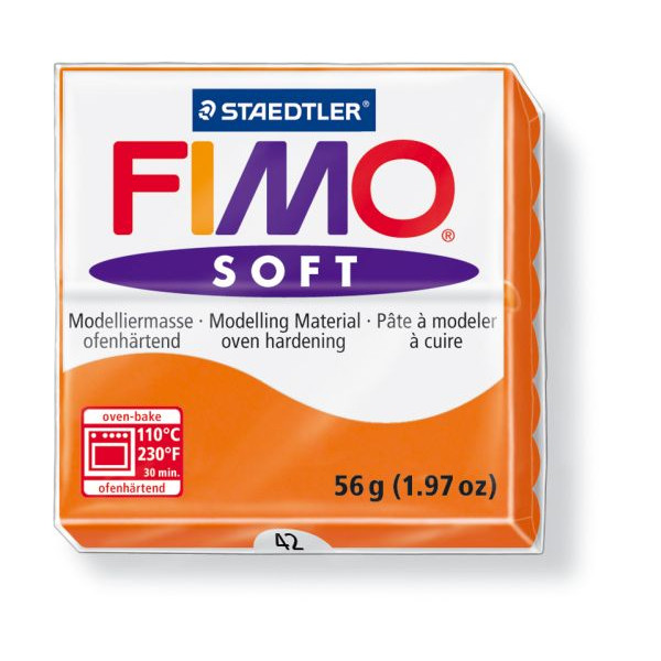 4006608809638 - Fimo Soft 8020-42 Modelliermasse 57g mandarine 56 Gramm