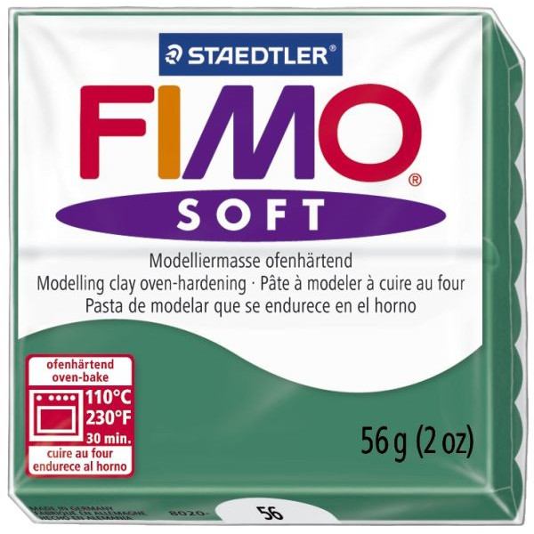 4006608809713 - Fimo Soft 8020-56 Modelliermasse 57g smaragd 56 Gramm