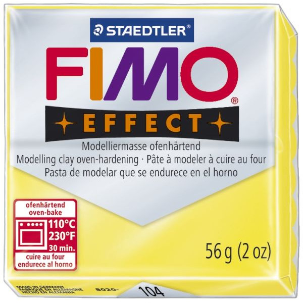 4006608810030 - Fimo Effect 8020-104 Modelliermasse 57g transparentgelb 56 Gramm