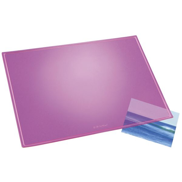 4006677326258 - Schreibunterlage Durella 32625 neonpink-transparent 53x40cm Kunststoff