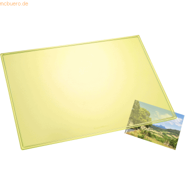 4006677326272 - Schreibunterlage Durella 32627 neongelb-transparent 53x40cm Kun