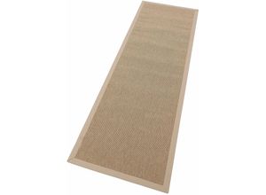 4006749392969 - Läufer DEKOWE Naturino Rips Teppiche Gr B L 80 cm x 250 cm 7 mm 1 St beige (natur) Küchenläufer Teppich-Läufer Flachgewebe Sisal-Optik Bordüre Outdoor geeignet