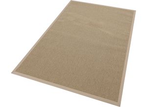 4006749392990 - Teppich DEKOWE Naturino Rips Teppiche Gr B L 133 cm x 190 cm 7 mm 1 St beige (natur) Esszimmerteppiche Flachgewebe Sisal-Optik mit Bordüre In- und Outdoor geeignet