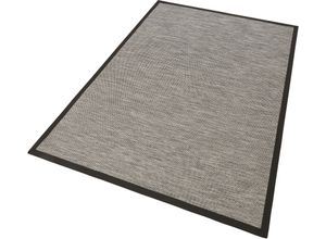 4006749419277 - Teppich DEKOWE Naturino Color Teppiche Gr B L 200 cm x 290 cm 7 mm 1 St grau (anthrazit) Esszimmerteppiche Flachgewebe Sisal-Optik mit Bordüre In- und Outdoor geeignet