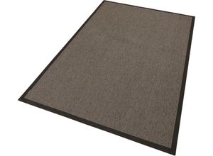 4006749453004 - Teppich DEKOWE Naturino Rips Teppiche Gr B L 120 cm x 170 cm 7 mm 1 St grau (anthrazit) Esszimmerteppiche Flachgewebe Sisal-Optik mit Bordüre In- und Outdoor geeignet