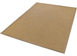 4006749453851 - Läufer DEKOWE Mara S2 mit Bordüre Teppiche Gr B L 80 cm x 250 cm 5 mm 1 St beige (natur) Kurzflor-Läufer Teppich-Läufer Flachgewebe Material 100% Sisal Flur