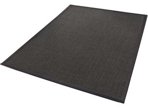 4006749454360 - Sisalteppich DEKOWE Mara S2 mit Bordüre Teppiche Gr B L 120 cm x 170 cm 5 mm 1 St grau Esszimmerteppiche Flachgewebe Material 100% Sisal Wohnzimmer