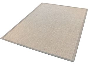 4006749454766 - Sisalteppich DEKOWE Mara S2 mit Bordüre Teppiche Gr B L 120 cm x 170 cm 5 mm 1 St grau (kieselgrau) Esszimmerteppiche Flachgewebe Material 100% Sisal Wohnzimmer