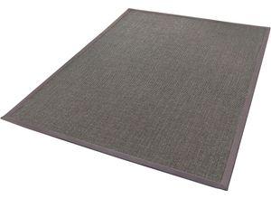 4006749455008 - Sisalteppich DEKOWE Mara S2 mit Bordüre Teppiche Gr B L 120 cm x 170 cm 5 mm 1 St silberfarben Esszimmerteppiche Flachgewebe Material 100% Sisal Wohnzimmer