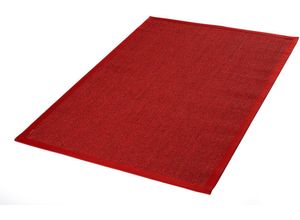 4006749465380 - Sisalteppich DEKOWE Mara S2 mit Bordüre Teppiche Gr B L 120 cm x 170 cm 5 mm 1 St rot (rot meliert) Esszimmerteppiche Flachgewebe Material 100% Sisal Wohnzimmer