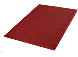 4006749465540 - Läufer DEKOWE Mara S2 mit Bordüre Teppiche Gr B L 80 cm x 250 cm 5 mm 1 St rot (rot meliert) Kurzflor-Läufer Teppich-Läufer Flachgewebe Material 100% Sisal Flur