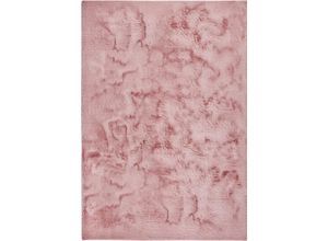 4006749467926 - Fellteppich DEKOWE Roger Teppiche Gr B L 160 cm x 230 cm 20 mm 1 St rosa (rosé) Fellteppich Esszimmerteppiche Kunstfell Kaninchenfell-Haptik weich - ein echter Kuschelteppich