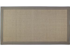 4006749472203 - Sisalteppich HOME AFFAIRE Arradon Teppiche Gr B L 160 cm x 230 cm 5 mm 1 St grau (kieselgrau) Esszimmerteppiche Bordürenteppich Flachgewebe reines Sisal leicht meliert