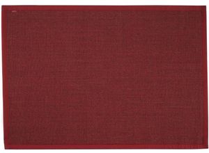 4006749478137 - Sisalteppich DEKOWE Mara S2 mit Bordüre Spezial Teppiche Gr B L 90 cm x 160 cm 5 mm 1 St rot (rot meliert) Esszimmerteppiche 100% Sisal auch als Läufer Wohnzimmer