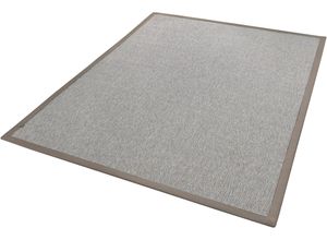 4006749480215 - DEKOWE Teppichboden Naturino RipsS2 Spezial Teppiche Flachgewebe meliert Sisal-Optik In- und Outdoor geeignet Gr B L 67 cm x 200 cm 8 mm 1 St grau Teppichboden