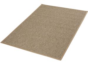 4006749481489 - DEKOWE Teppichboden Naturino Prestige Spezial Teppiche Flachgewebe meliert Sisal Optik In- und Outdoor geeignet Gr B L 67 cm x 150 cm 10 mm 1 St braun (camel) Teppichboden